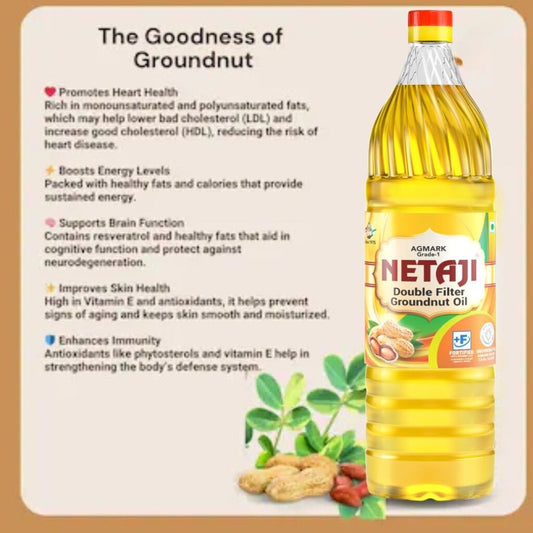 10 Benefits Of Cooking With Netaji Double Filtered Groundnut Oil