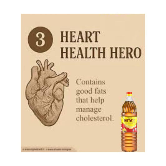 Netaji Kachi Ghani Mustard Oil Is Good For Heart