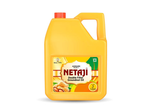 Netaji Double Filtered Groundnut Oil 5 Litre Jar