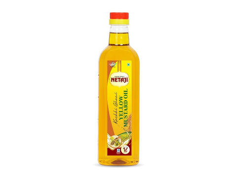 Netaji Yellow Mustard Oil 1 Litre Bottle (Agmark Grade-1 Quality)