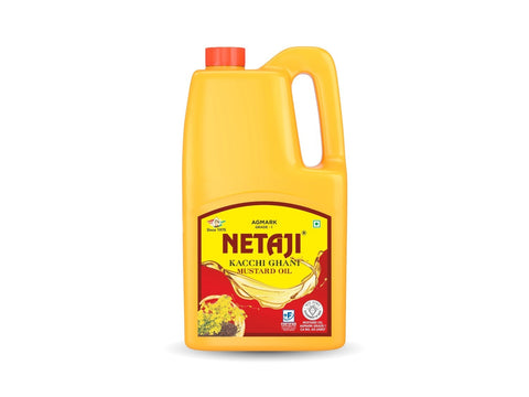 Netaji Kacchi Ghani Mustard Oil 5 Litre Jar (Agmark Grade-1 Quality)