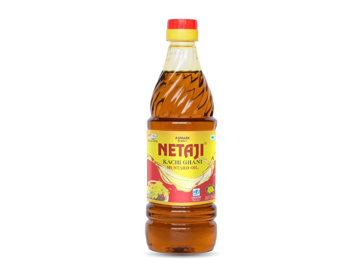 Netaji Kacchi Ghani Mustard Oil 500 ML (Agmark Grade-1 Quality)
