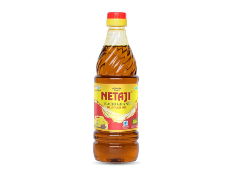Netaji Kacchi Ghani Mustard Oil 500 ML (Agmark Grade-1 Quality)