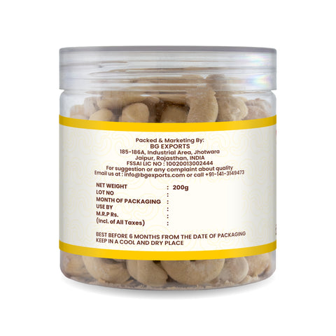 Netaji Salted & Roasted Cashew Nuts 200gms Pack || Grade A+ Kernels || Roasted @ Low Temperature