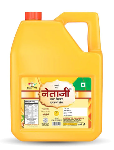 Netaji Double Filtered Groundnut Oil 5 Litre Jar