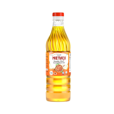 Netaji Double Filtered Groundnut Oil 500ml Bottle